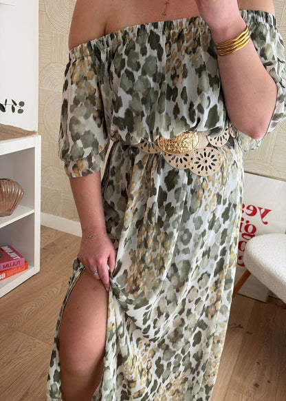 Robe longue kaki - SAVANNAH