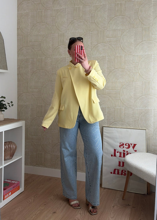 Blazer asymétrique jaune - ELSA