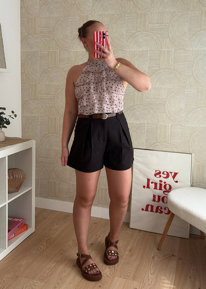 Short tailleur noir - CLARA
