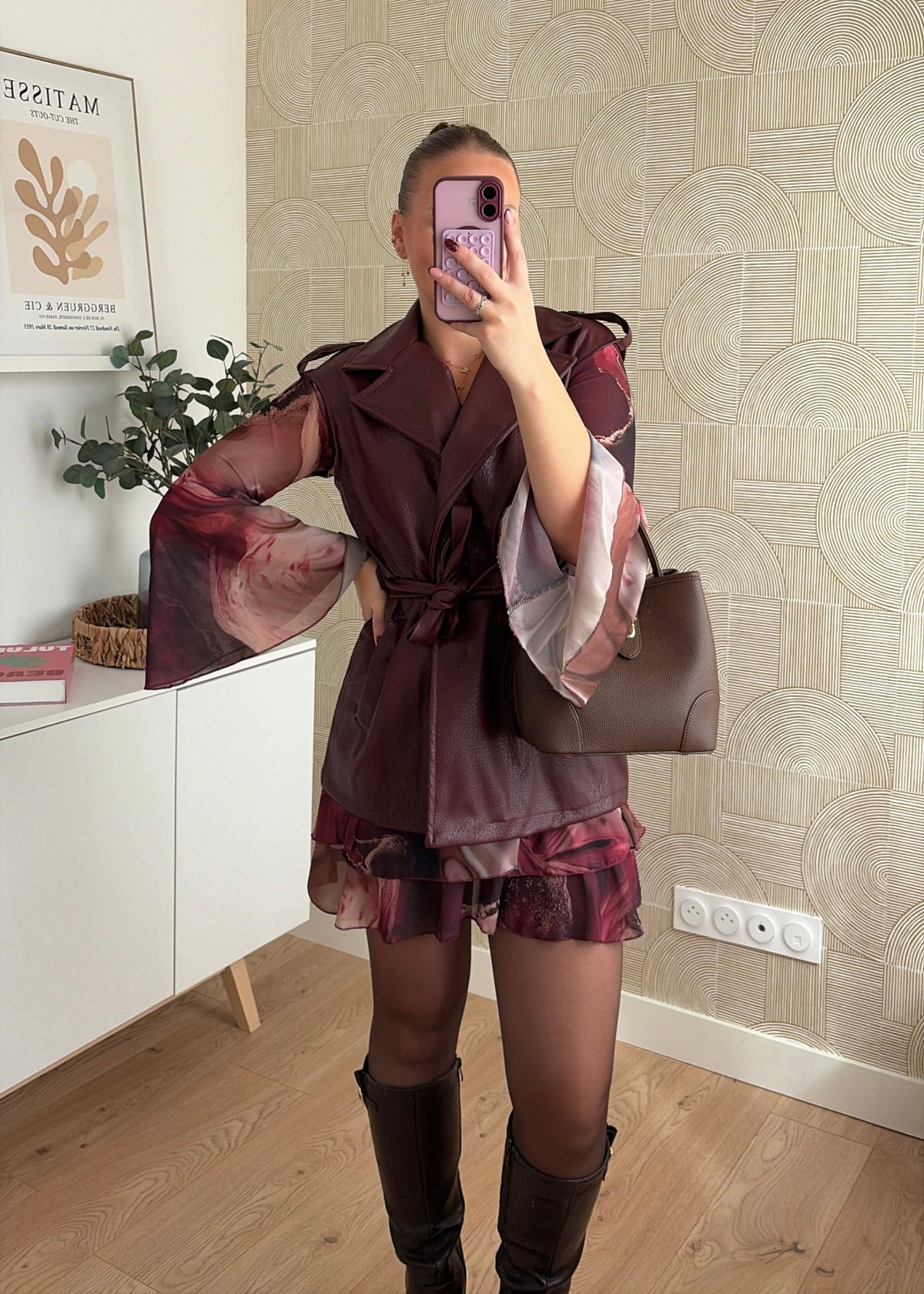 Trench bordeaux - SARLA