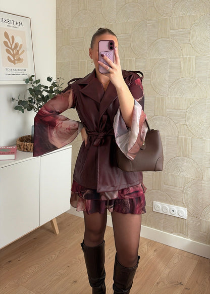 Trench bordeaux - SARLA