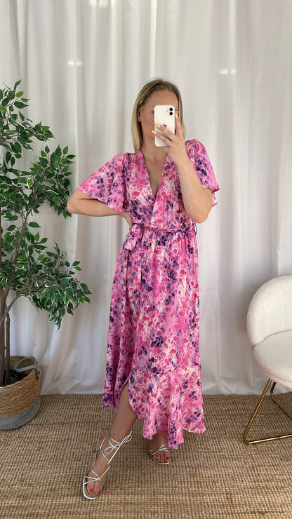 Robe longue rose - PAPYAE