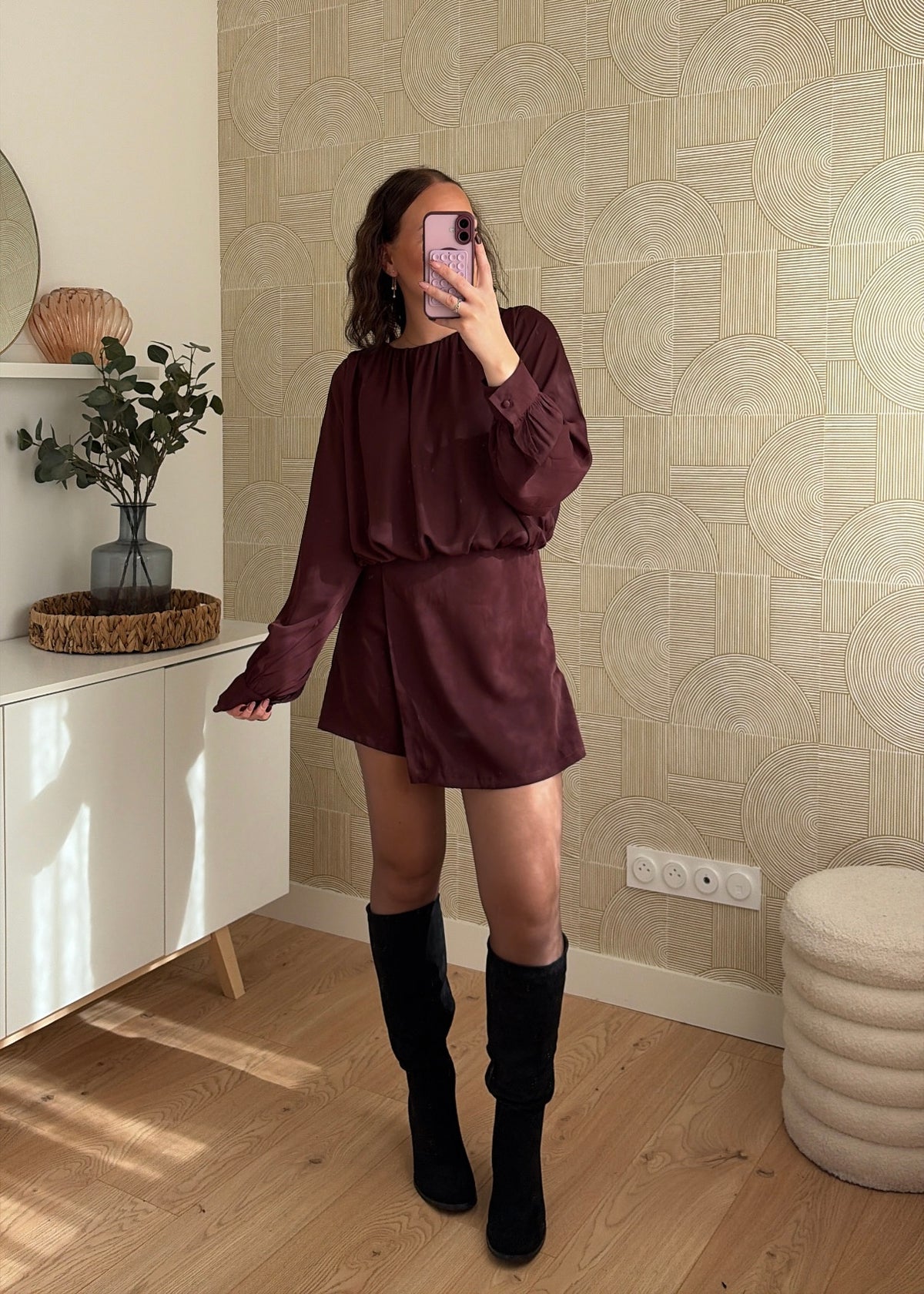 Combinaison bordeaux - LYDIE