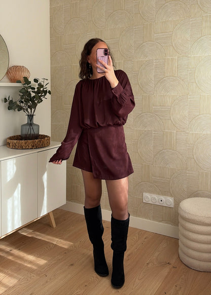 Combinaison bordeaux - LYDIE