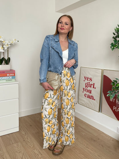 Veste en jean courte BIKER
