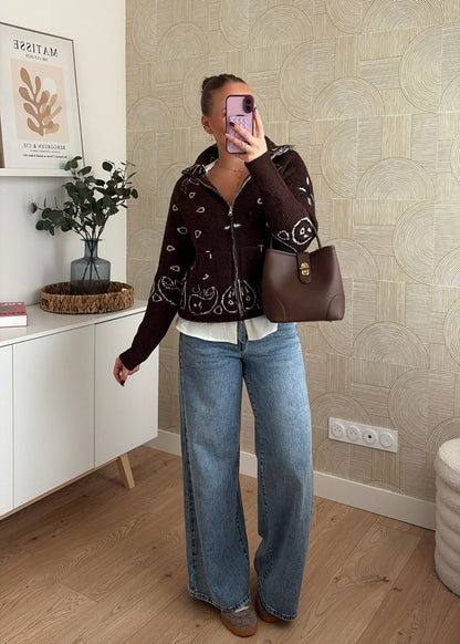 Gilet bandana choco - MAËLYS