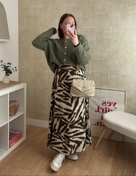 Jupe longue kaki - IRIS