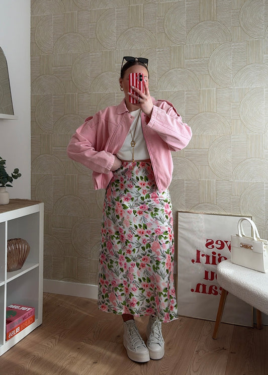 Jupe satinée verte - SPRING