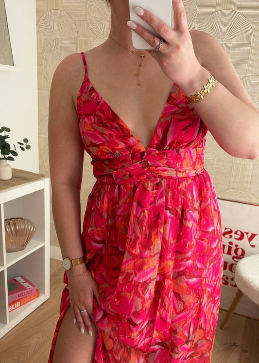 Robe longue rouge - NORAH