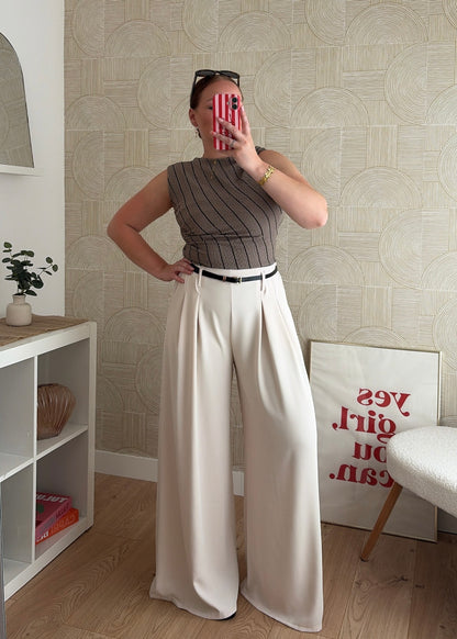 Pantalon écru - PALAZZO