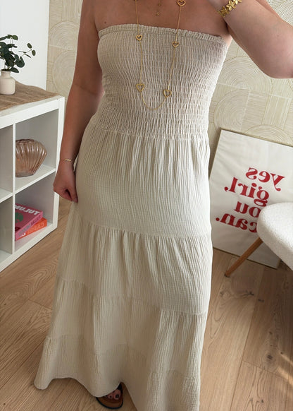 Robe bustier beige - MAËLYS