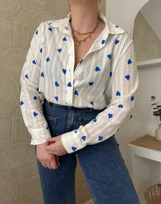 Chemisier à cœurs - BLUEVY