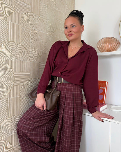 Chemisier bordeaux - SHANA
