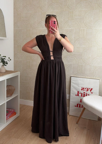 Robe longue choco - LAYNA