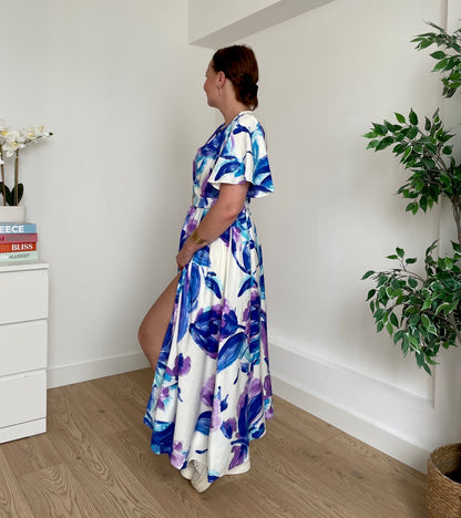 Robe longue bleu/violette DESSYNA