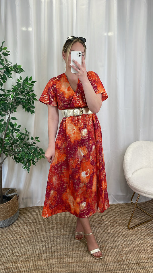 Robe longue orange - GUAPA