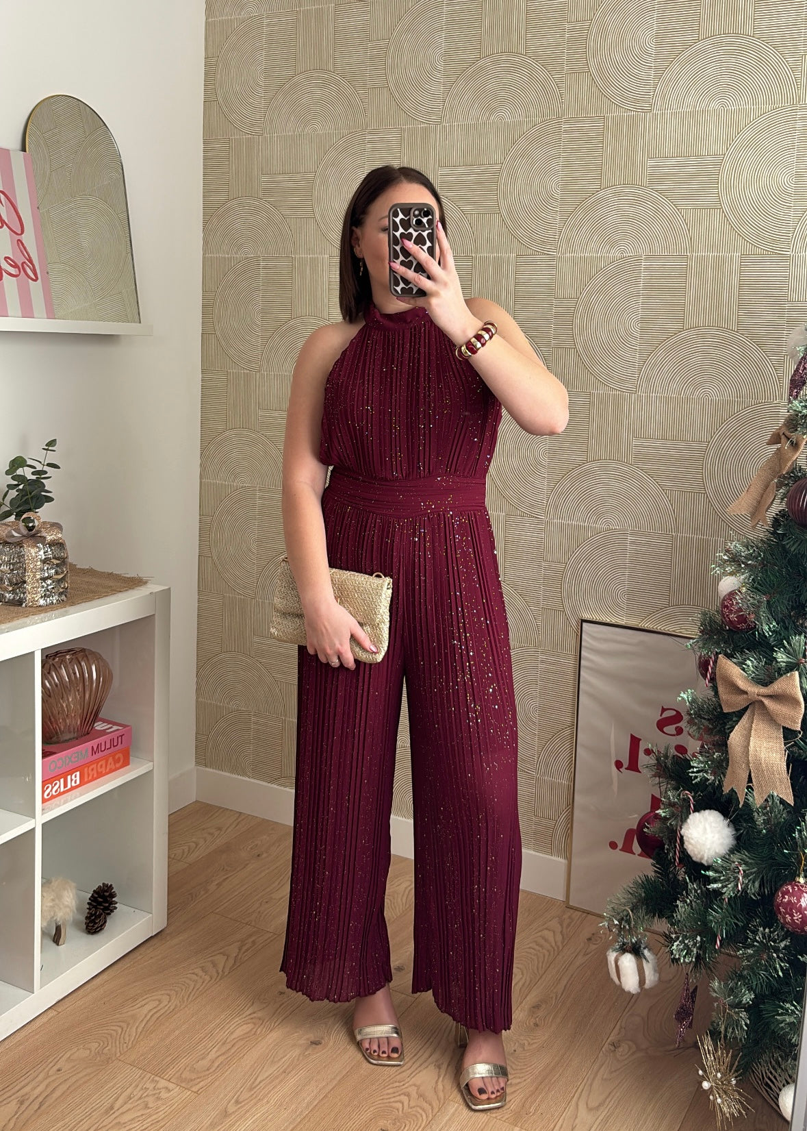 Combinaison bordeaux "LA BRILLANTE"