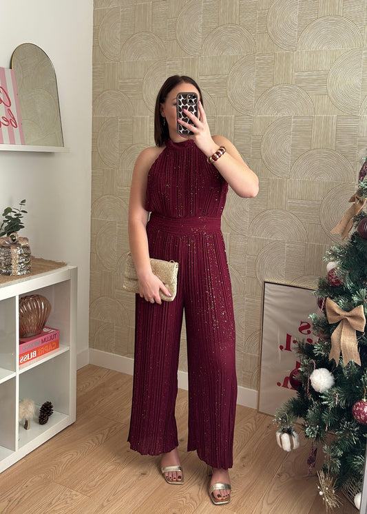 Combinaison bordeaux "LA BRILLANTE"