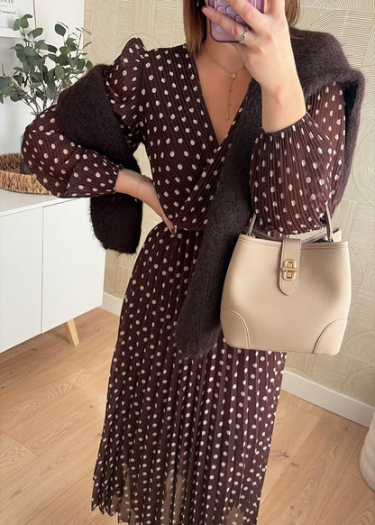 Robe longue à pois - EVA