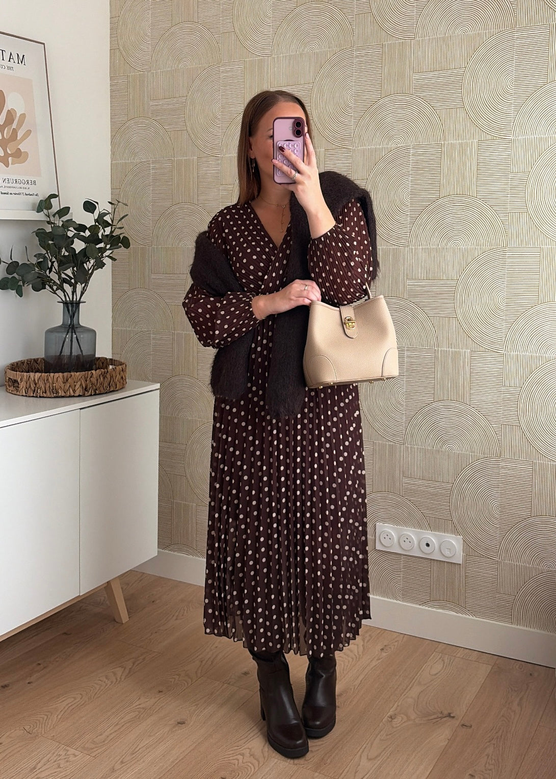 Robe longue à pois - EVA