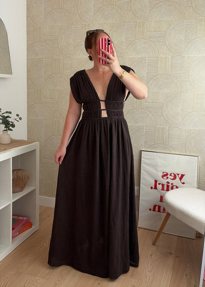 Robe longue choco - LAYNA