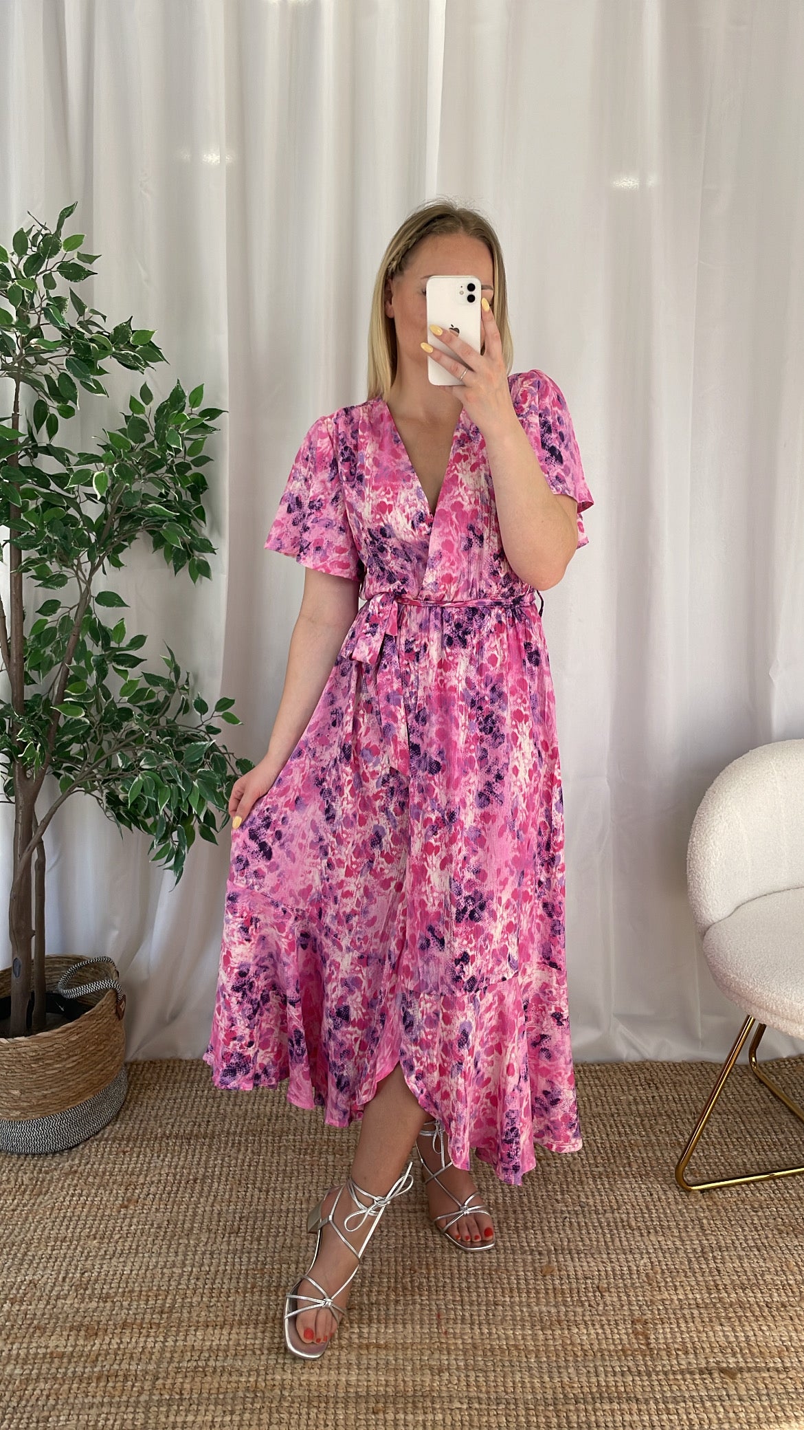 Robe longue rose - PAPYAE