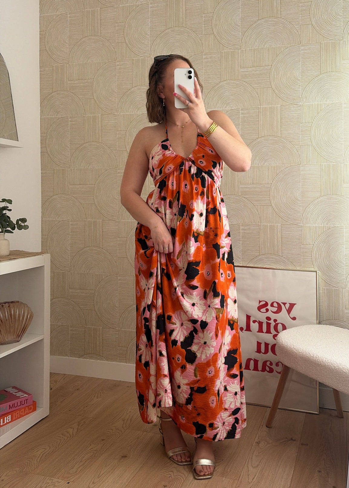Robe bohème orange - AURÉLIE