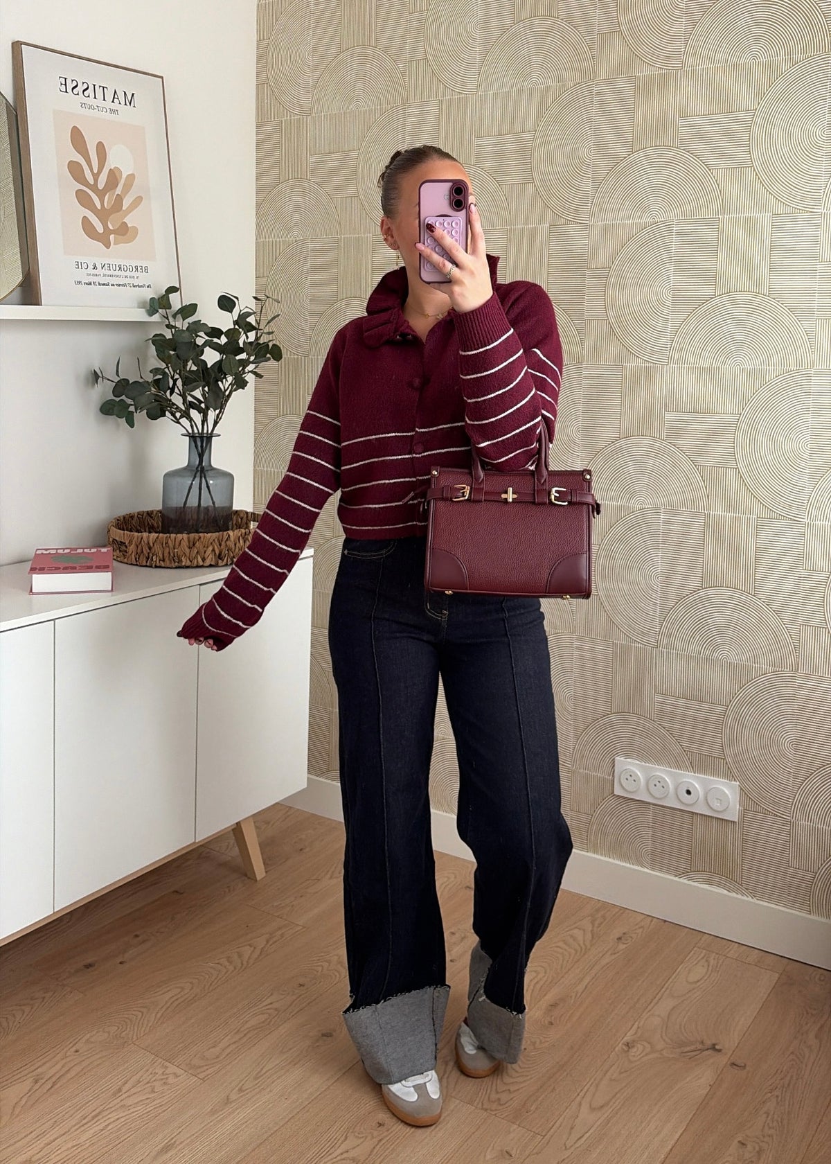 Gilet bordeaux - CLARA