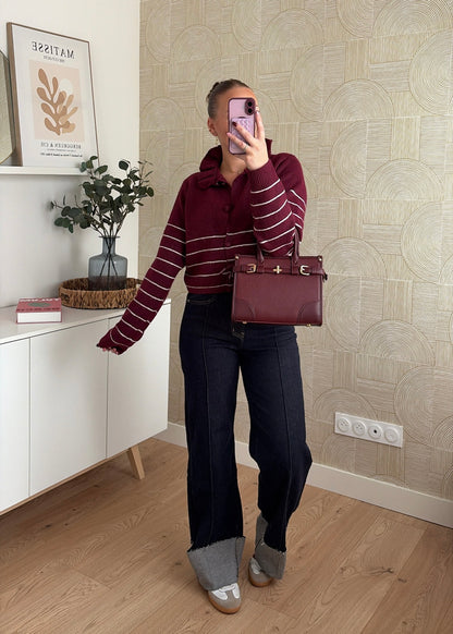 Gilet bordeaux - CLARA