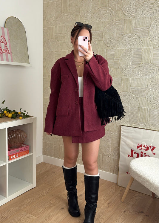 Blazer bordeaux - NAÏSSA