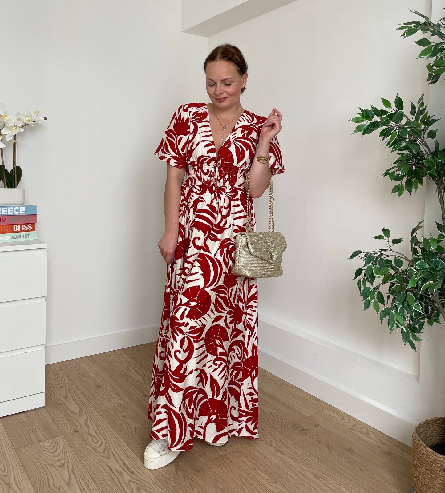 Robe longue rouille DALIROSA