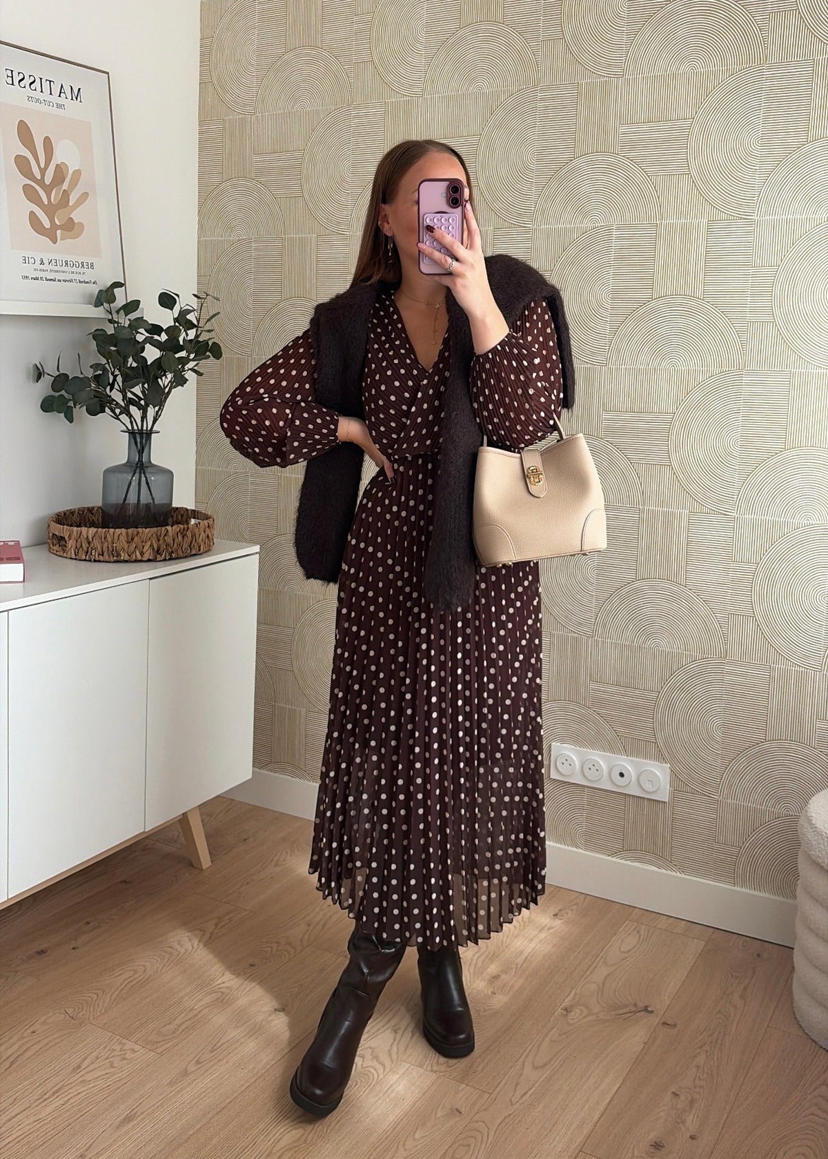 Robe longue à pois - EVA