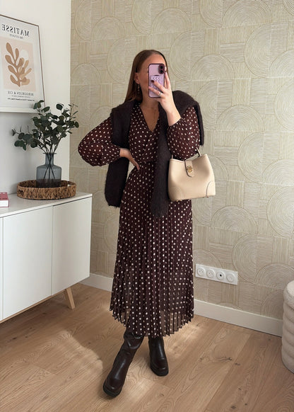 Robe longue à pois - EVA