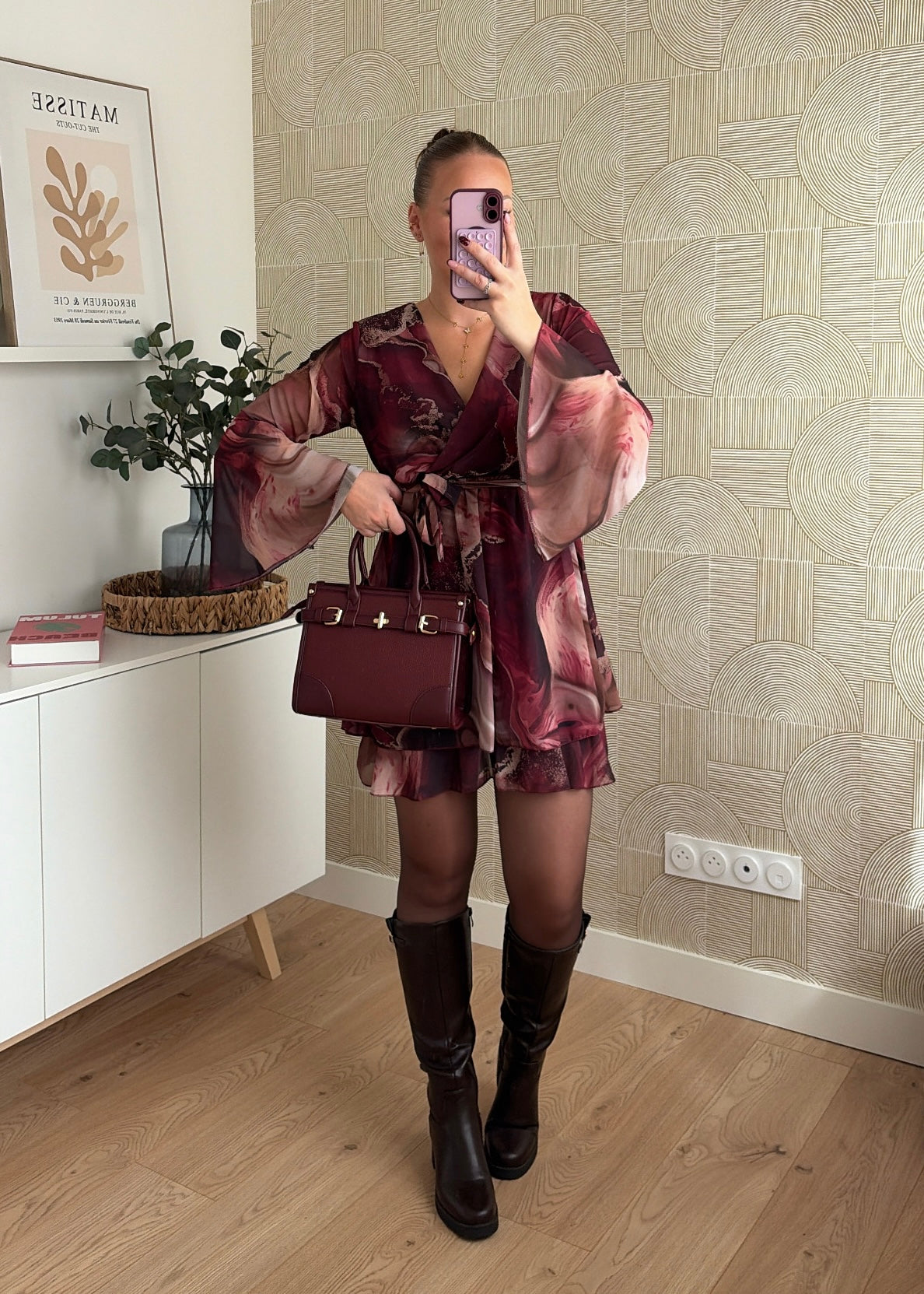 Robe bordeaux - JULIETTE