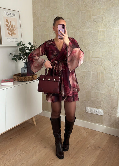 Robe bordeaux - JULIETTE