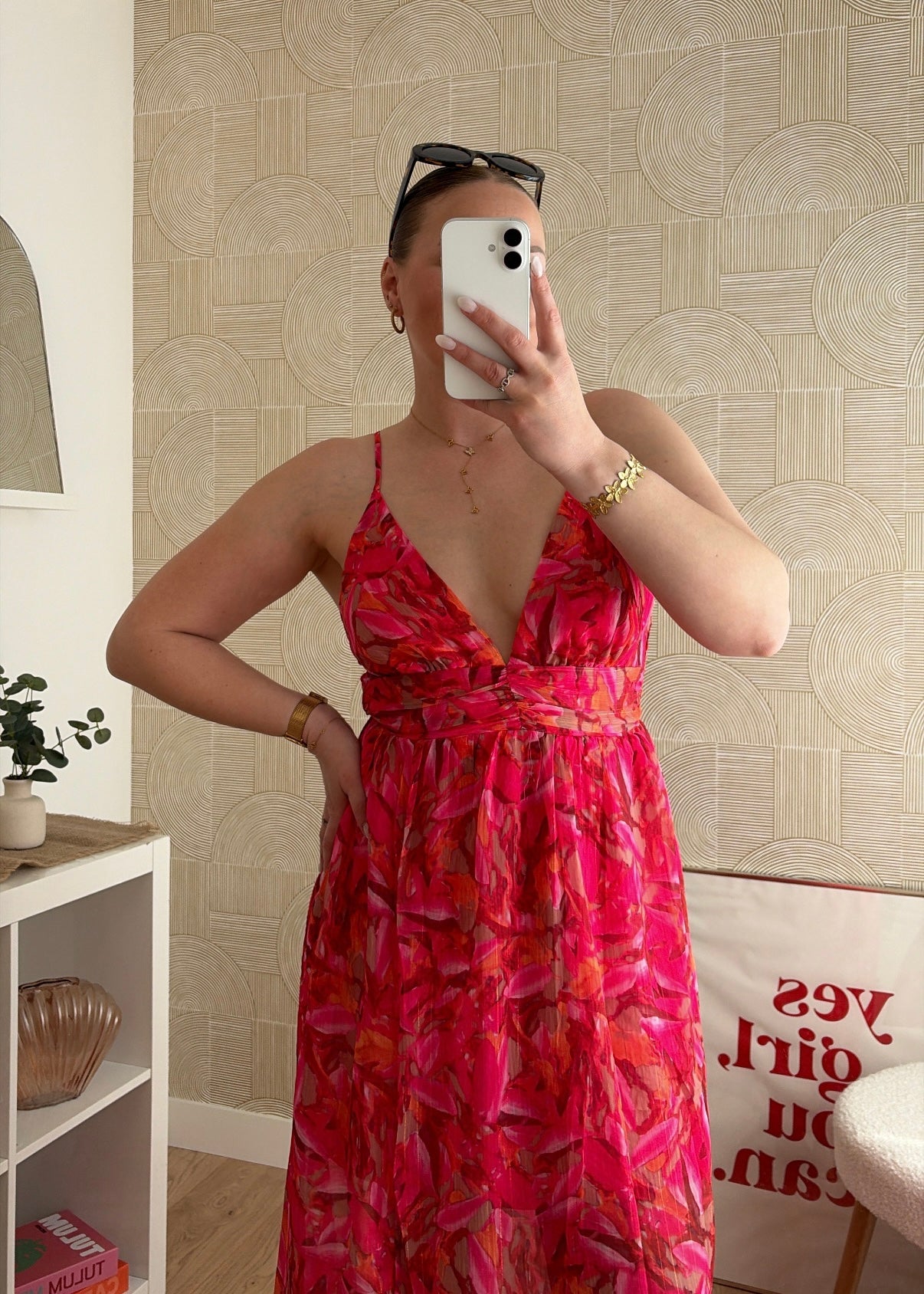 Robe longue rouge - NORAH