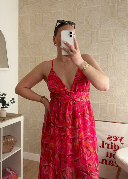 Robe longue rouge - NORAH