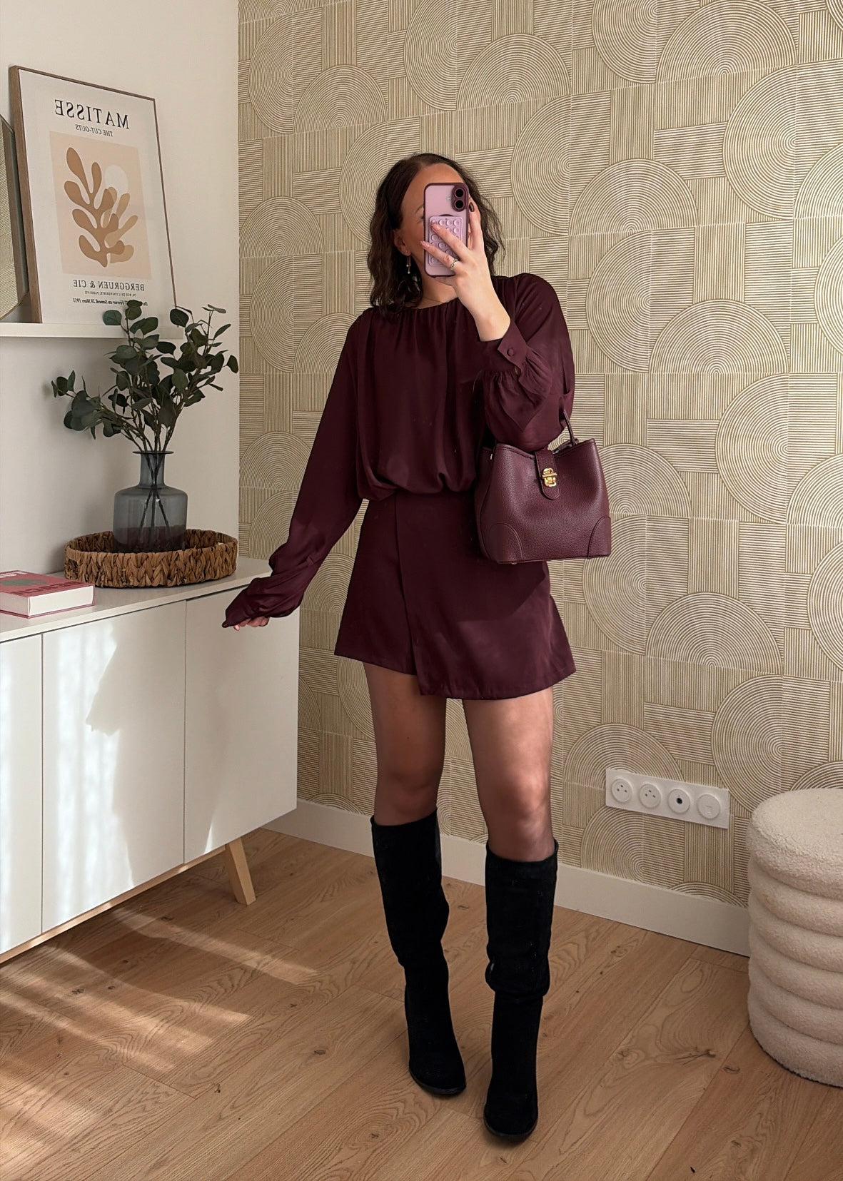 Combinaison bordeaux - LYDIE