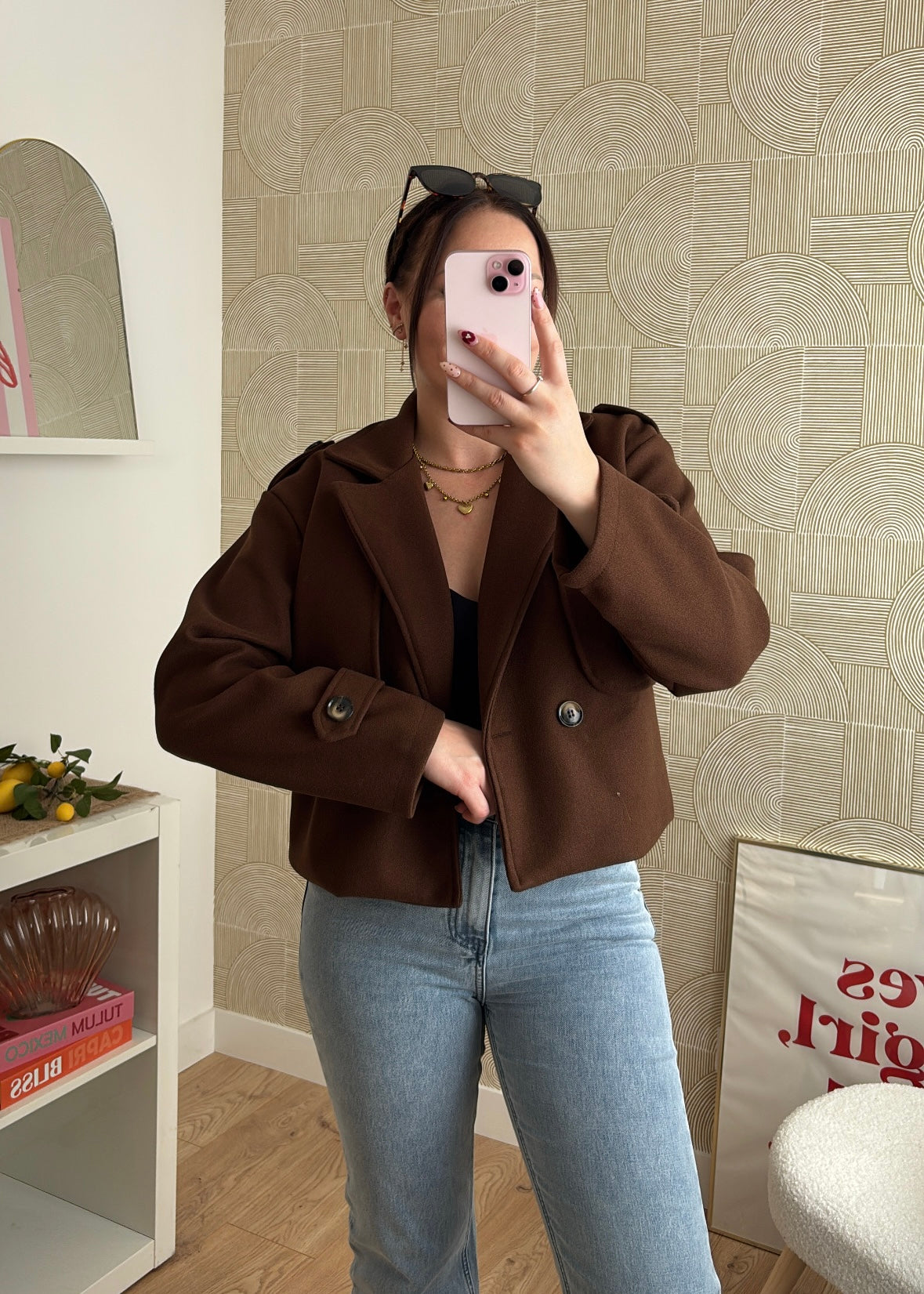 Veste courte choco - MODA