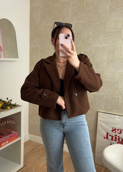 Veste courte choco - MODA
