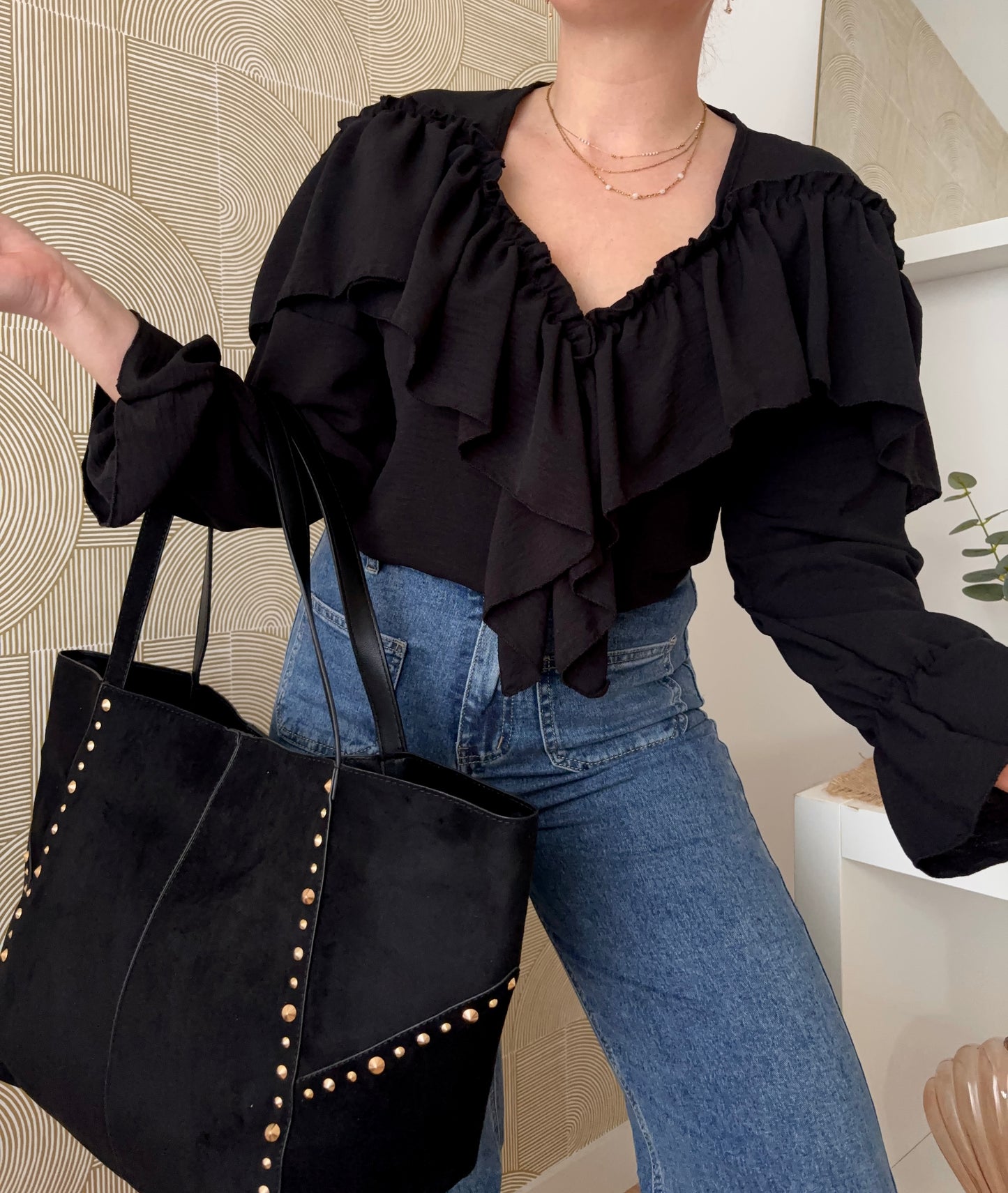 Blouse noire - ANASTASIA