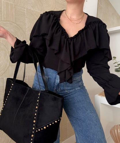 Blouse noire - ANASTASIA