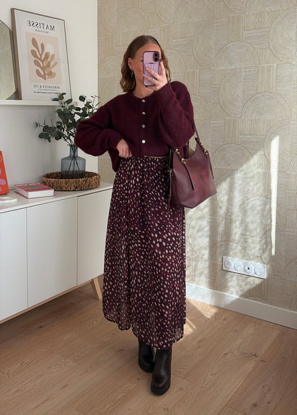 Jupe longue prune - JOY