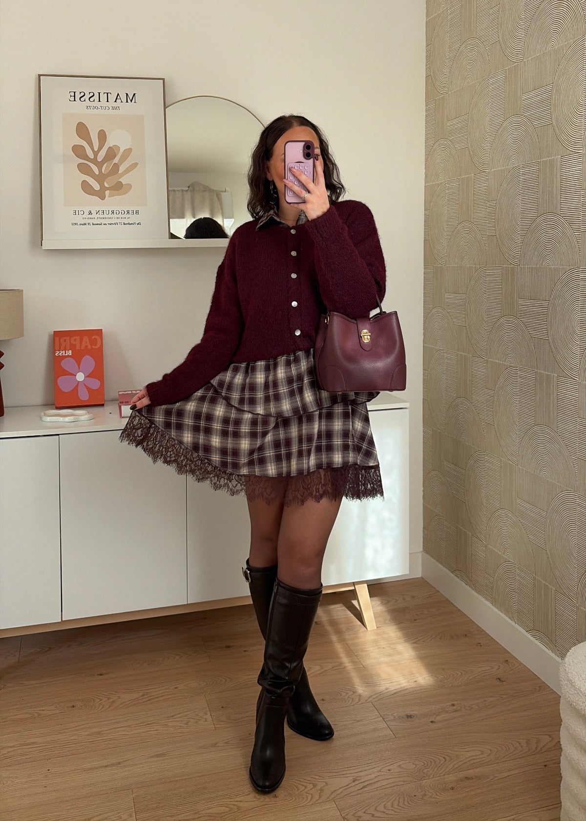Robe chemise carreaux - DENSIA