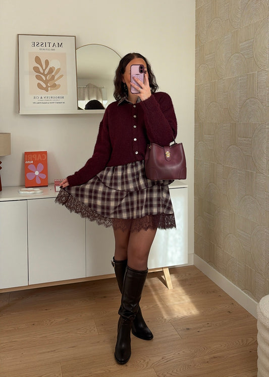 Robe chemise carreaux - DENSIA