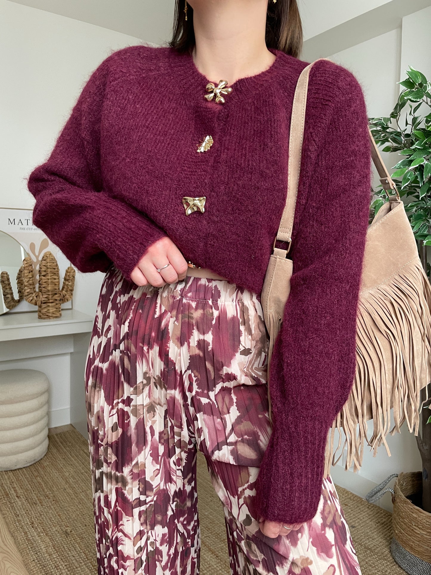 Gilet bordeaux - FANTAISIE