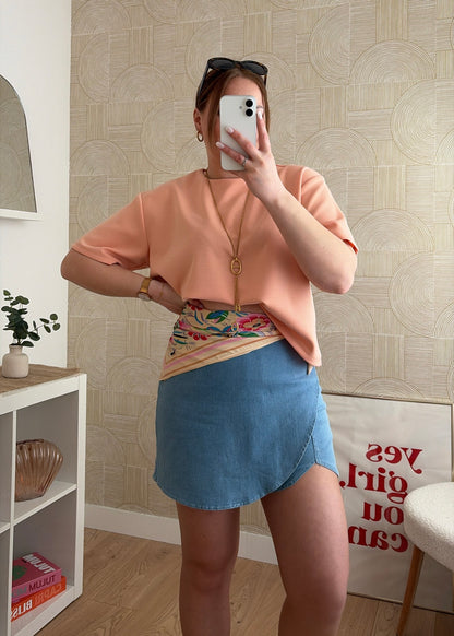 Tee-shirt saumon - AIMY
