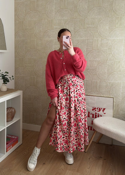 Jupe longue rose - ALMA