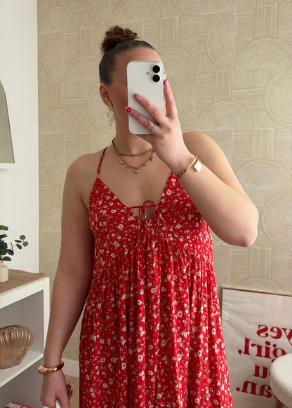 Robe longue rouge - SUNSET