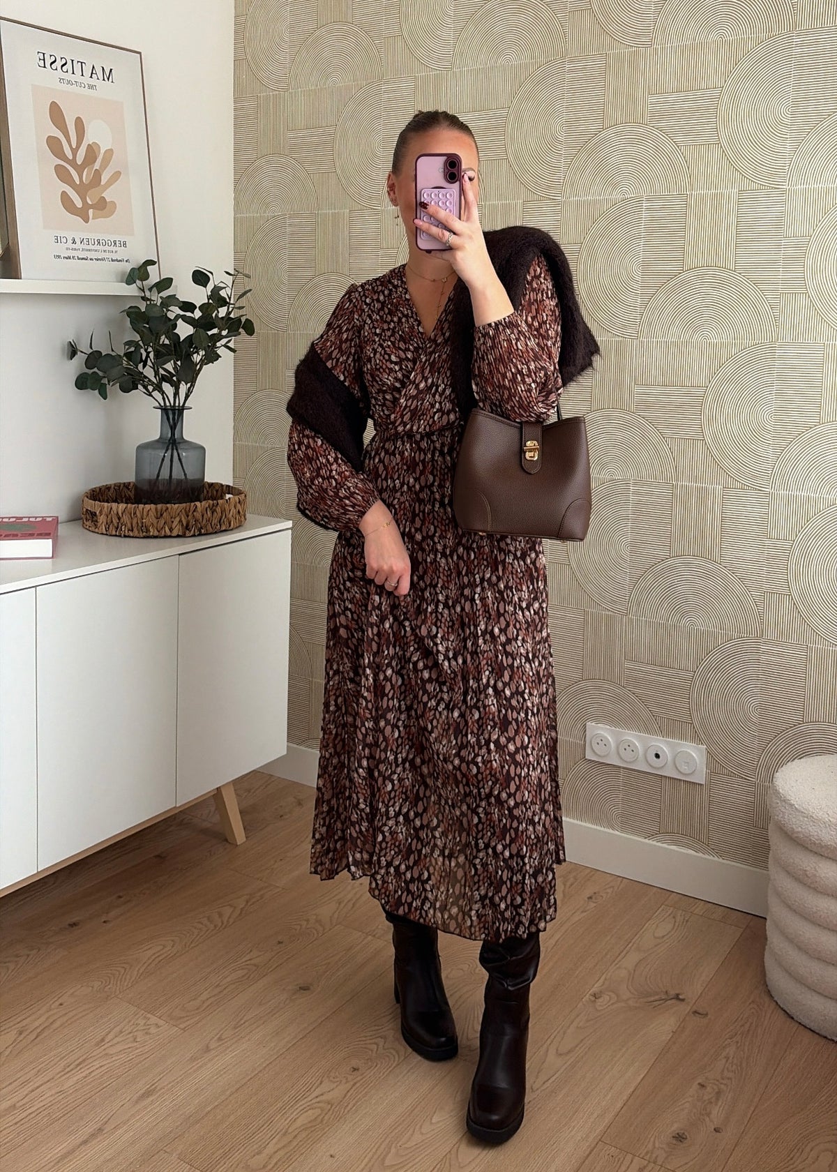 Robe longue choco - MILA